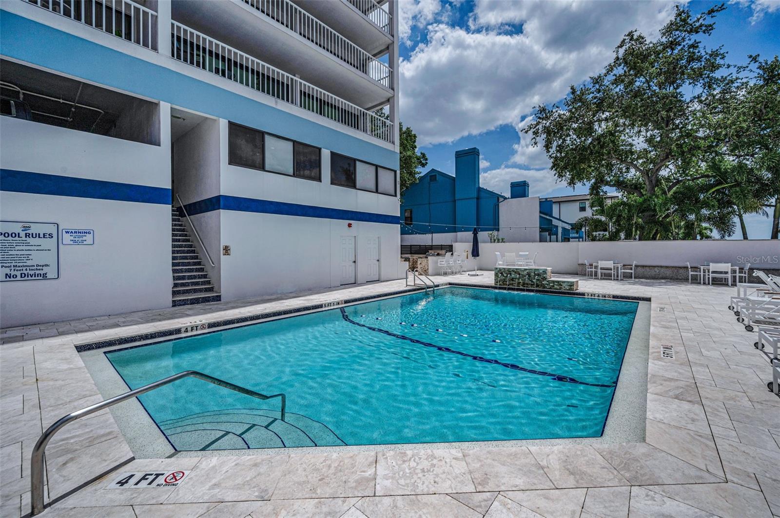 Newly renovated saltwater pool