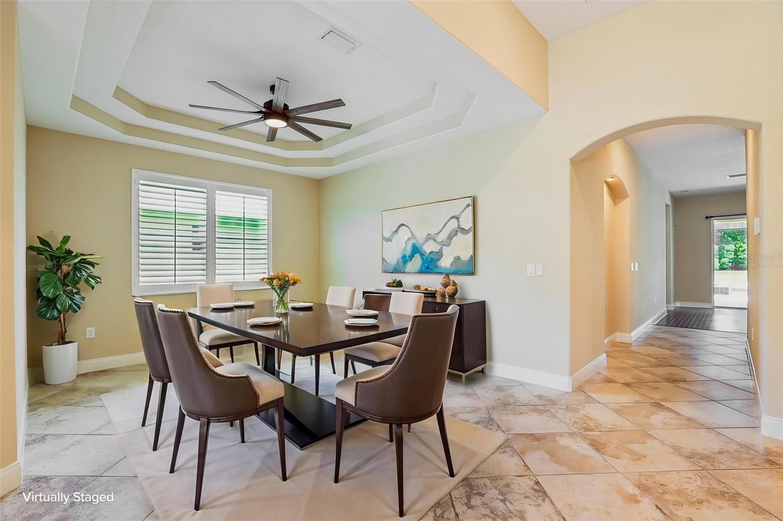 Virtually Staged Dining Room