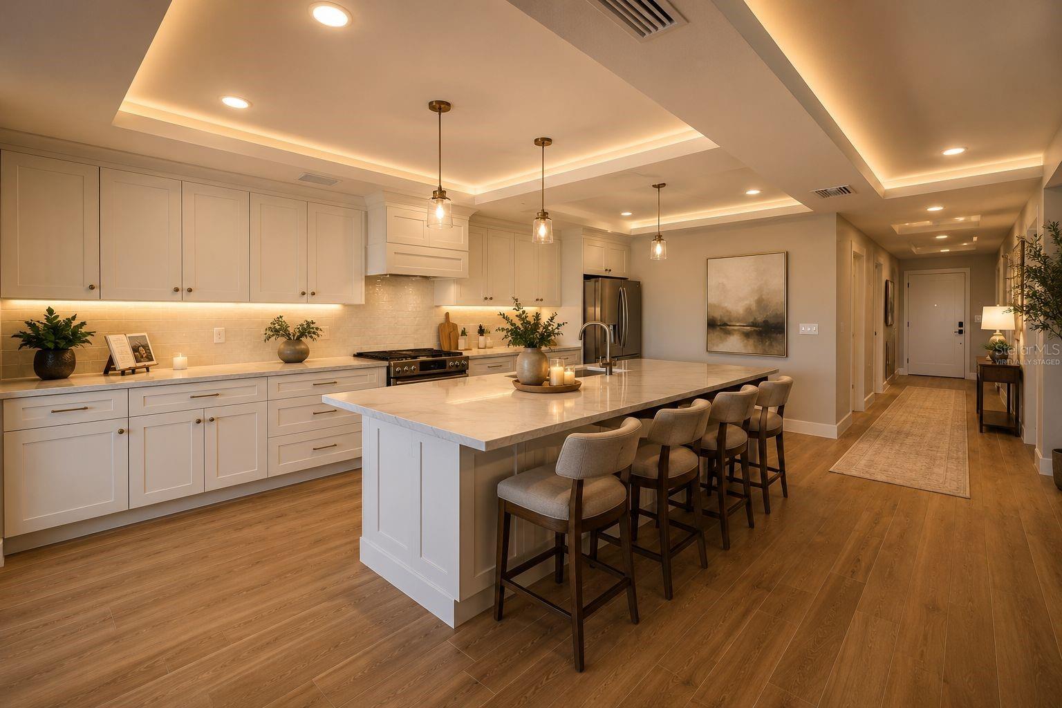 "Virtually Staged" Kitchen Island