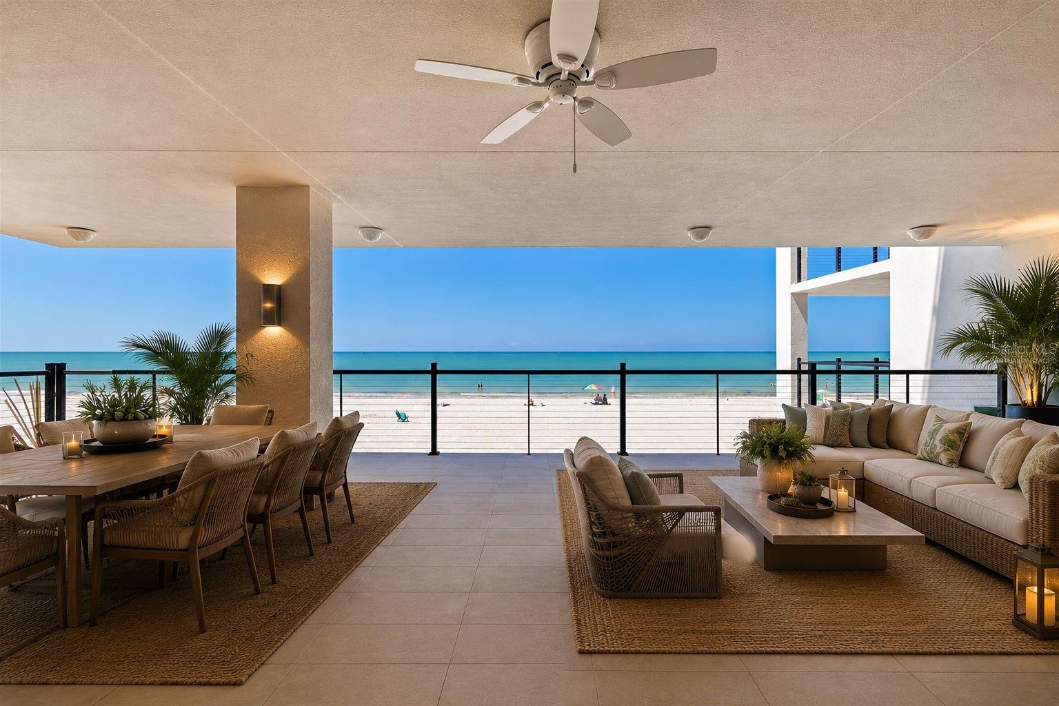 "Virtually Staged" Balcony