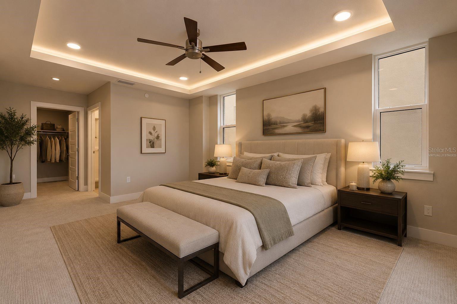 "Virtually Staged" Bedroom