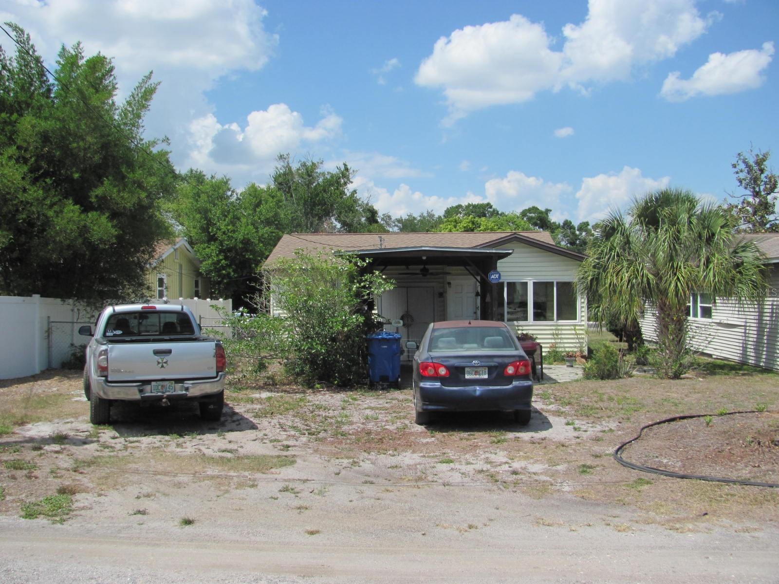 Back of home with alley access