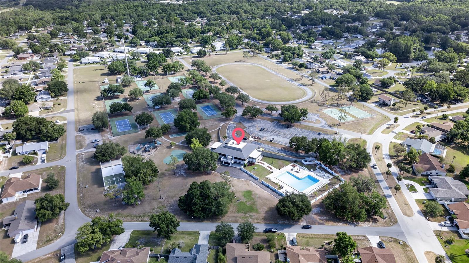 Aerial View Club House showing Amenities