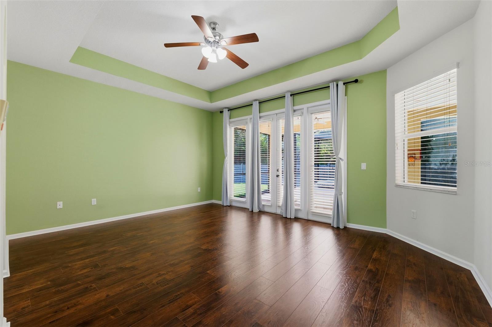 Master Bedroom French Doors to Pool Area