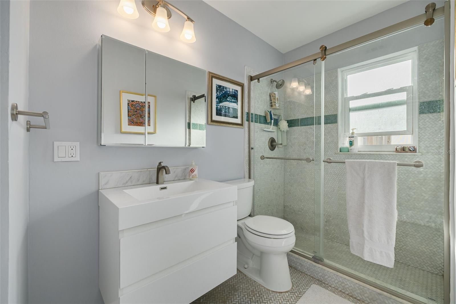 1st Full Bath with Shower