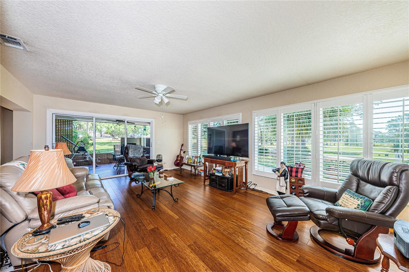Living Room with Golf Course views!