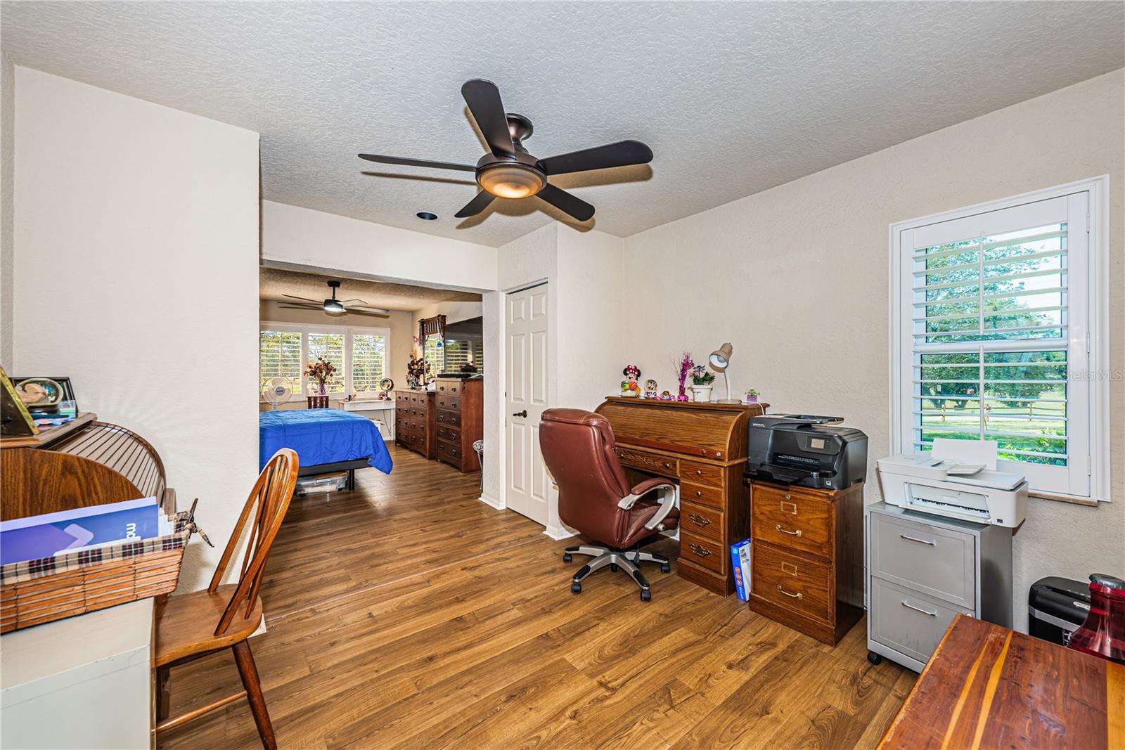 This is an office/den off the master bedroom with 2 closets in addition to the walk-in closet