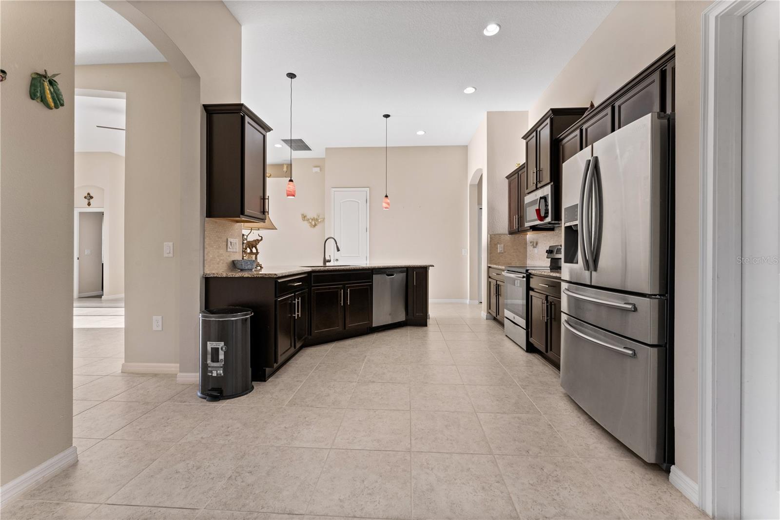 Large Kitchen with plenty of cabinets and Pantry
