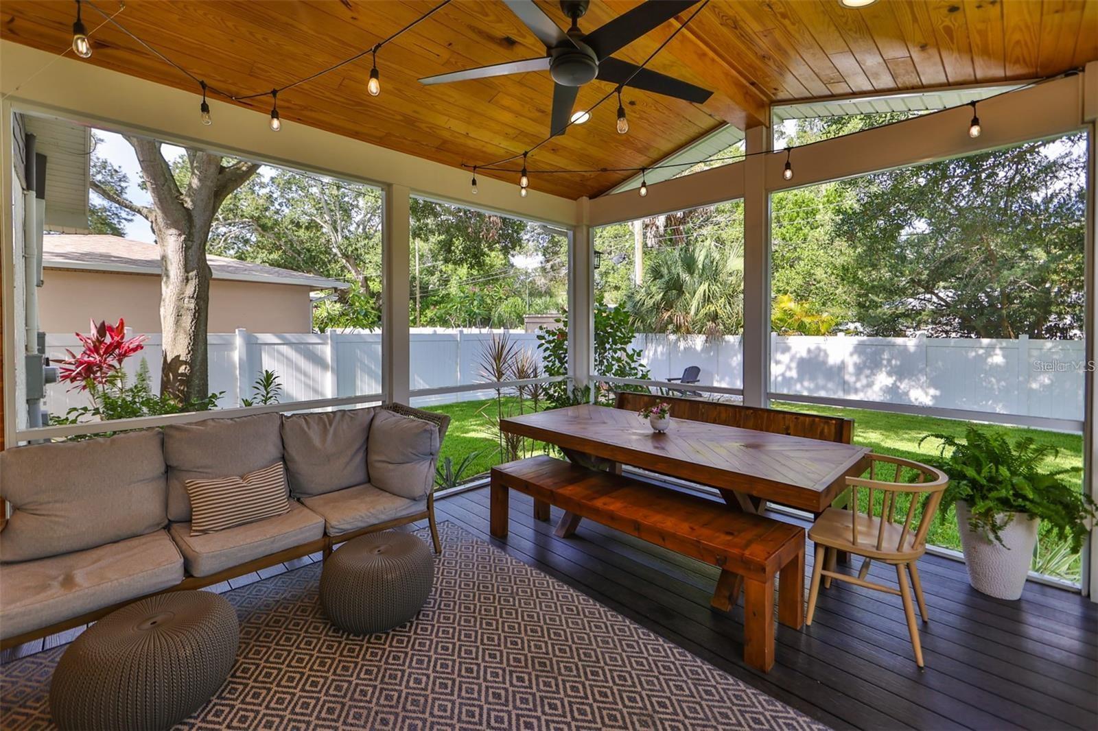 Luxury porch, perfect for entertaining guests.