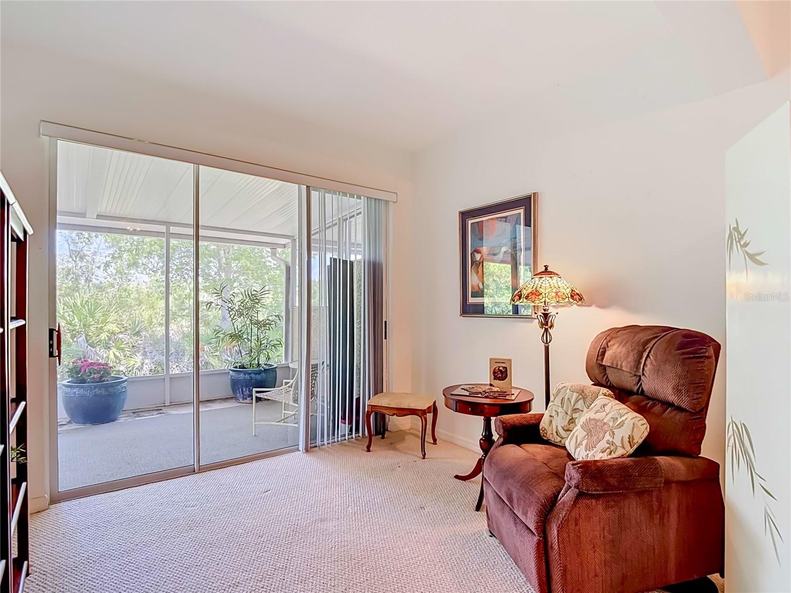 Primary Suite - Access to Outdoor Living Space - Conservation Area Beyond