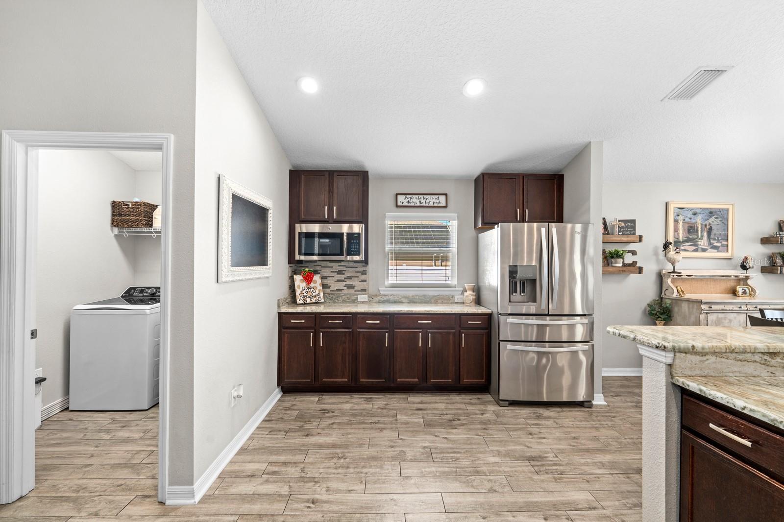 Kitchen w/ Laundry Room