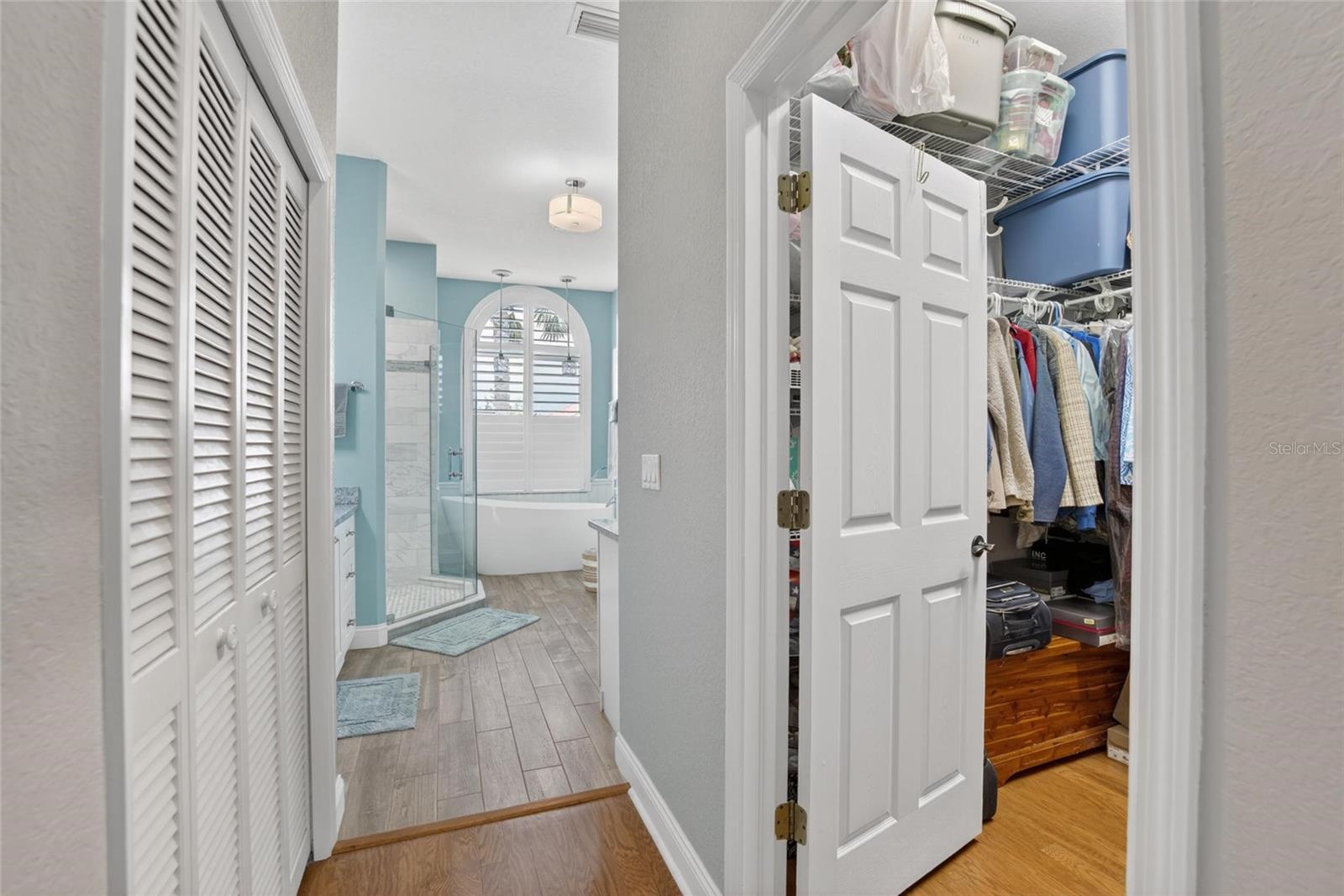 His Closet on Left - Her Closet on Right