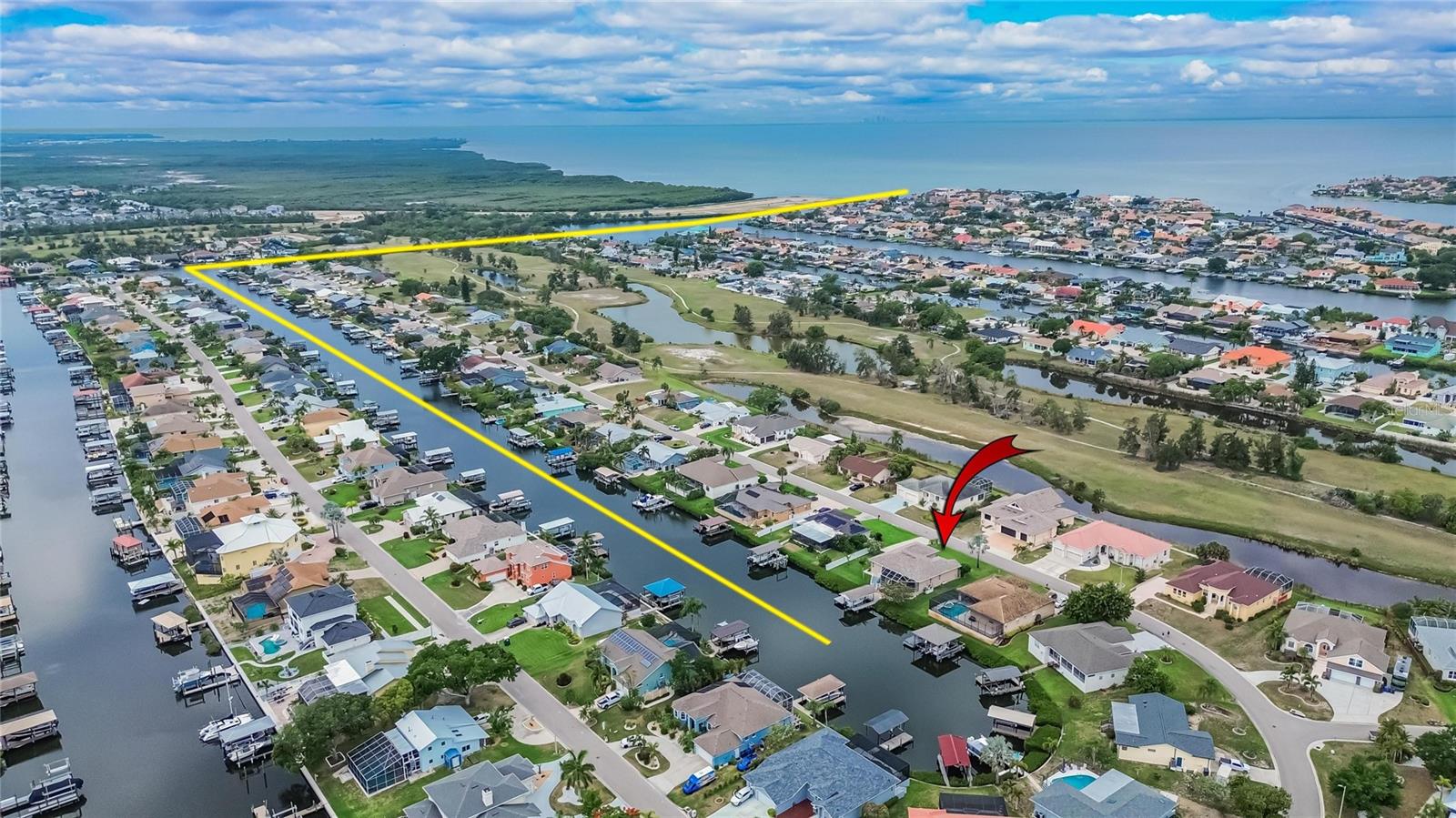 Time to Open Waters of Tampa Bay: Summer Months 10-15 min - Winter Months 15-20 min. (Manatee Zone)