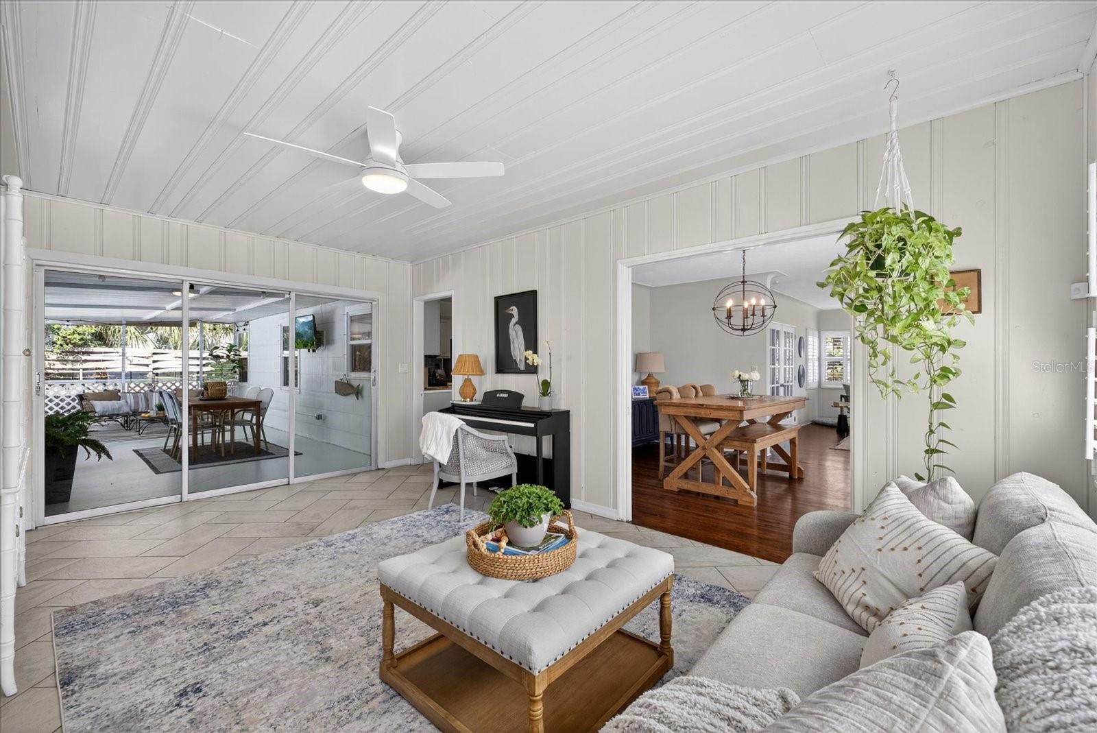 Family room and Patio entrance