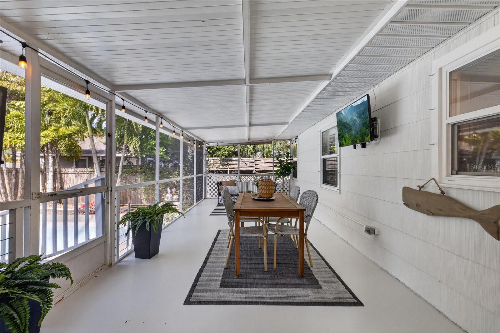 Screened patio