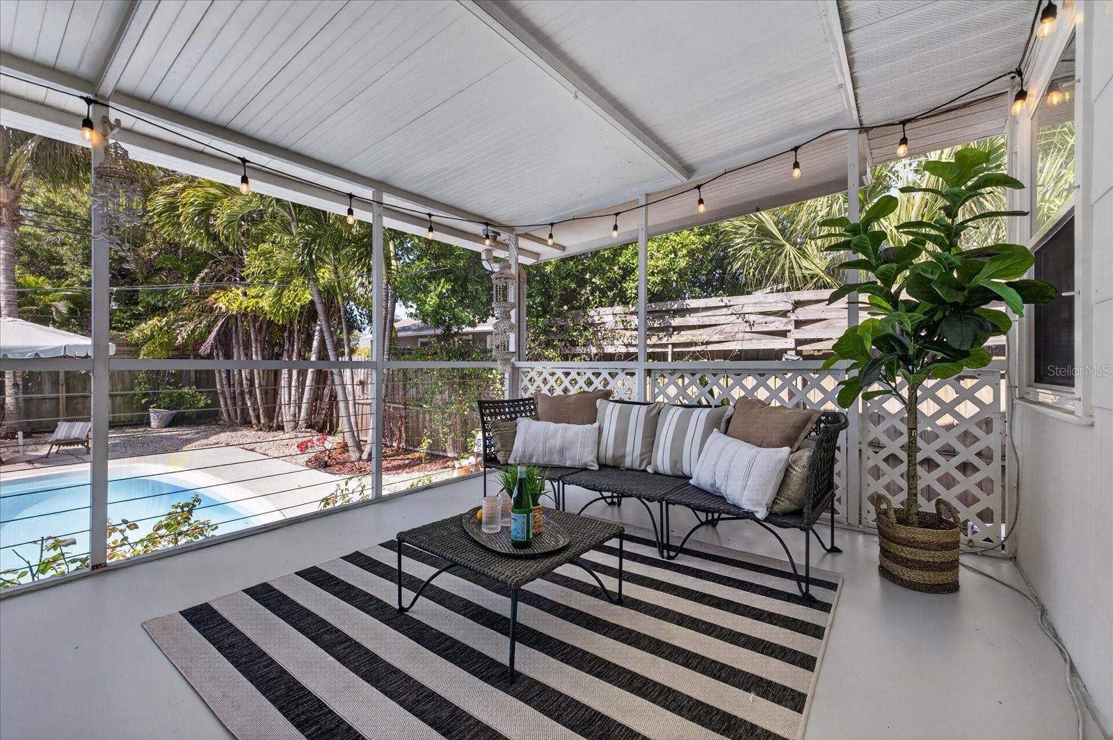 Screened patio