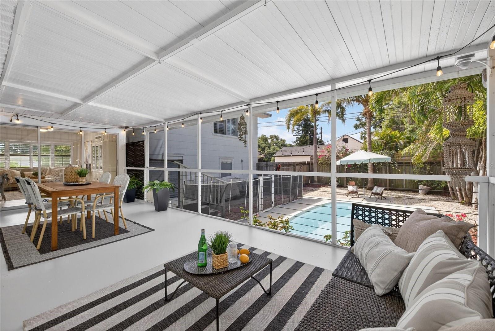 Screened patio