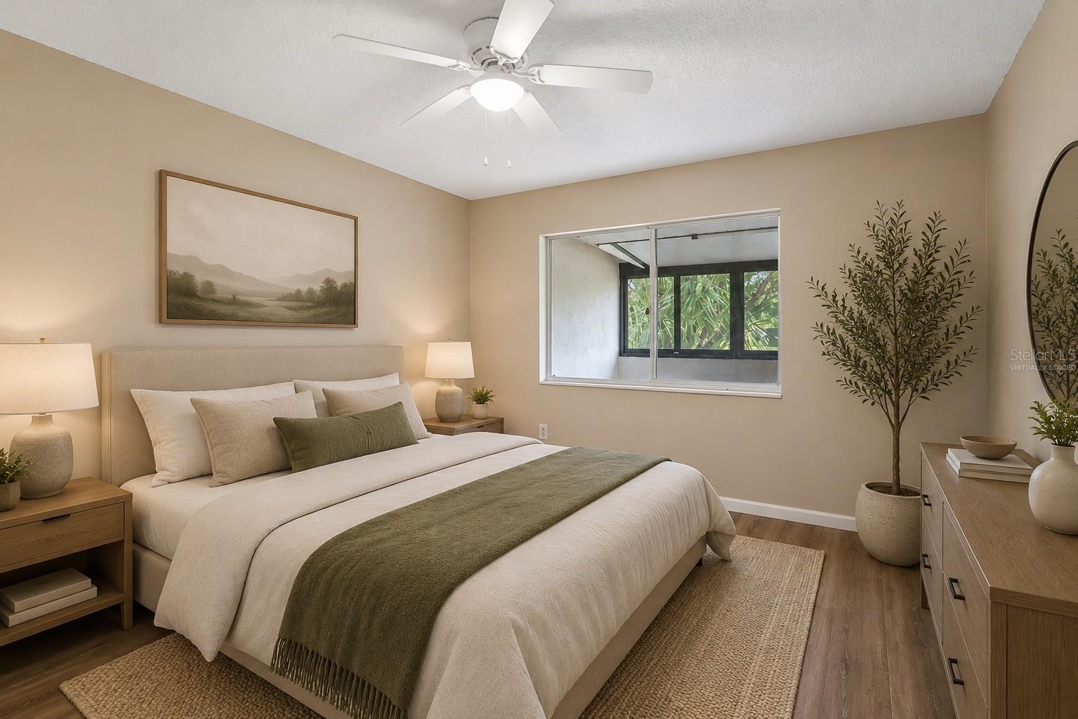 Virtually Staged 2nd Bedroom