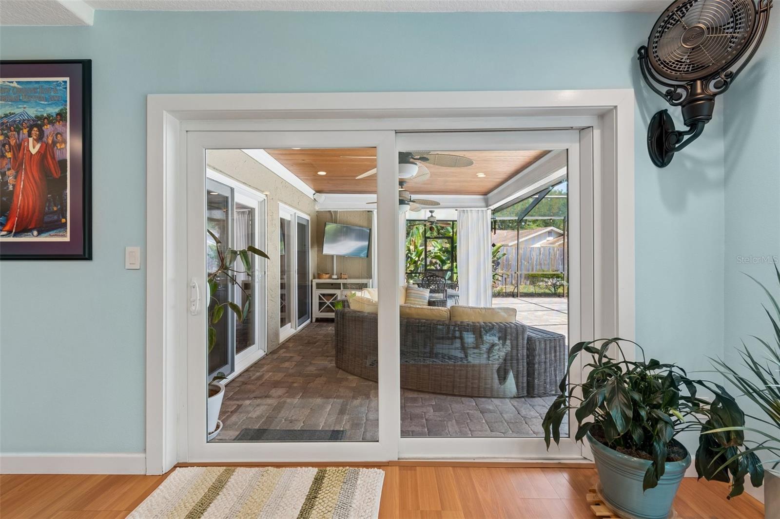 Sliding Glass Door Access to Pool Area