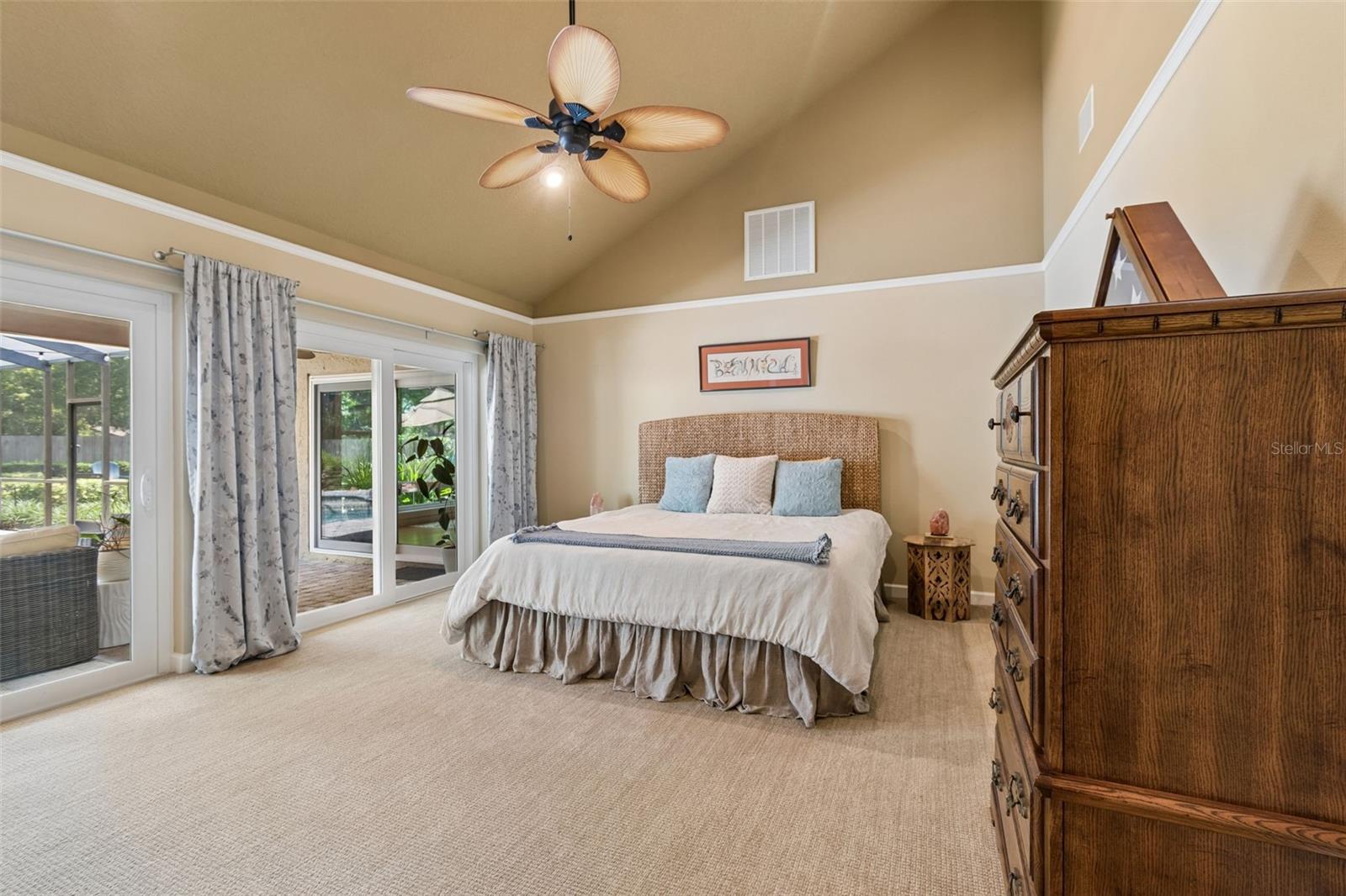 Primary Bedroom w/Soaring Ceiling