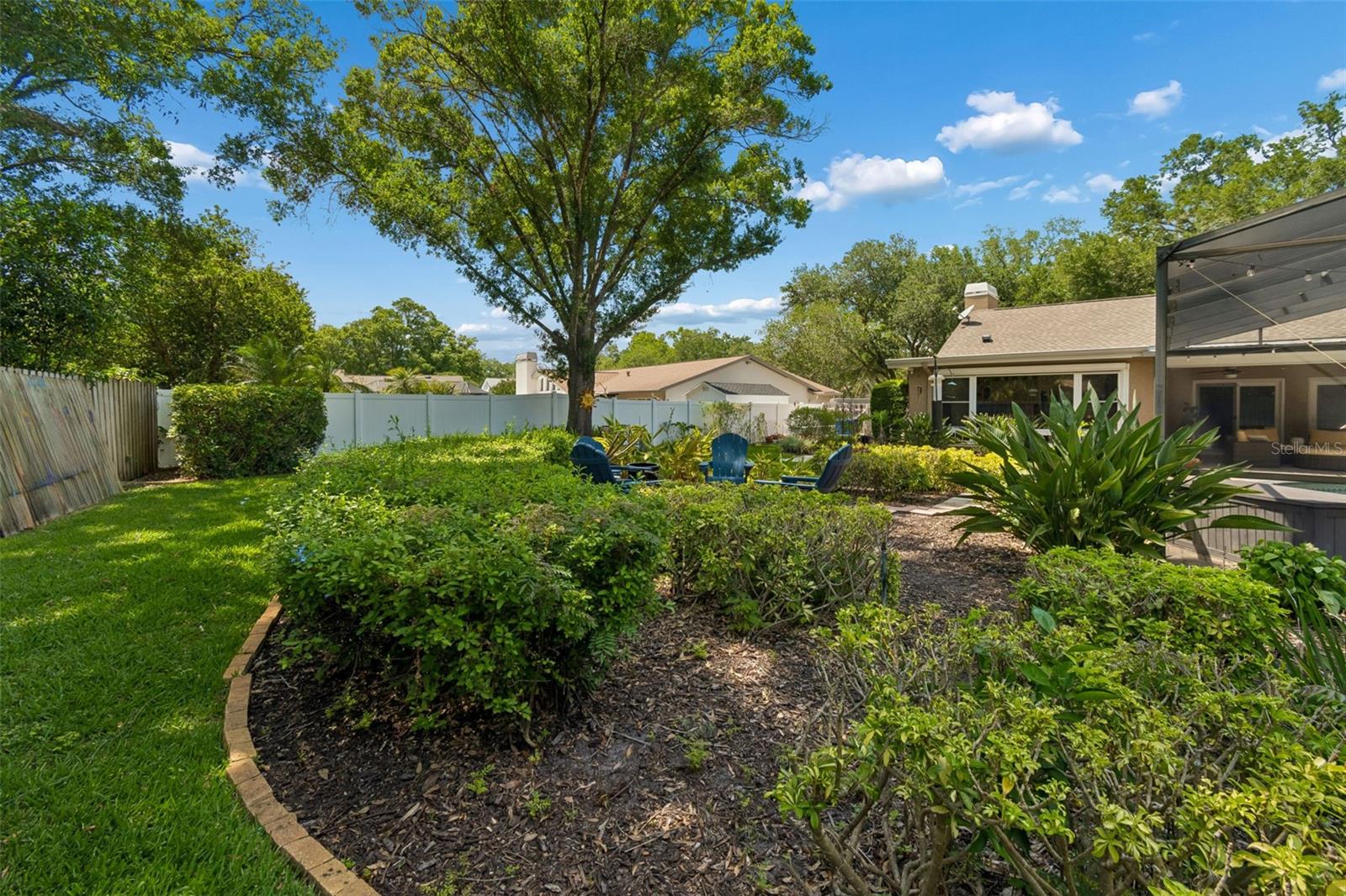 Gorgeous Landscaping in Backyard