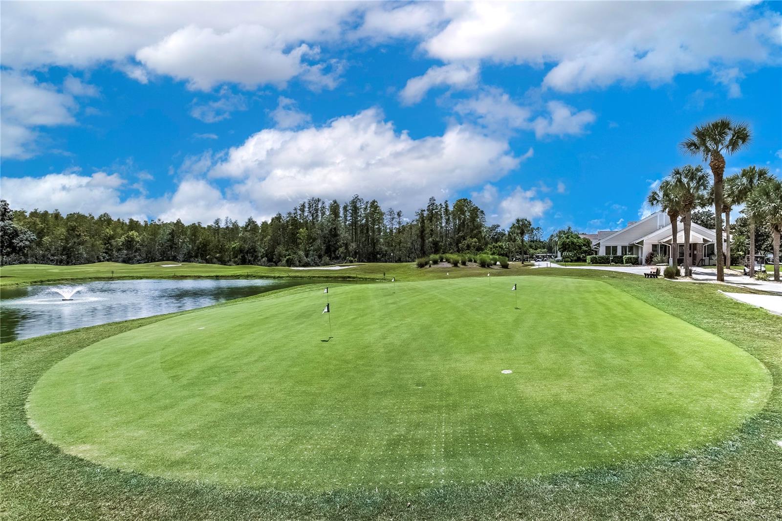 Community putting green