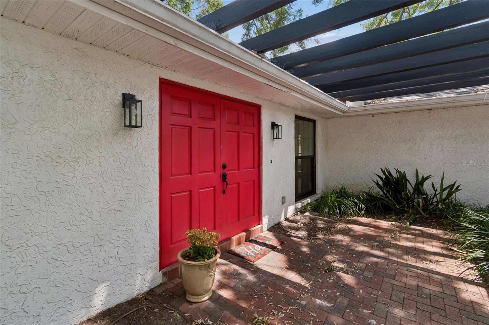 Front entrance courtyard