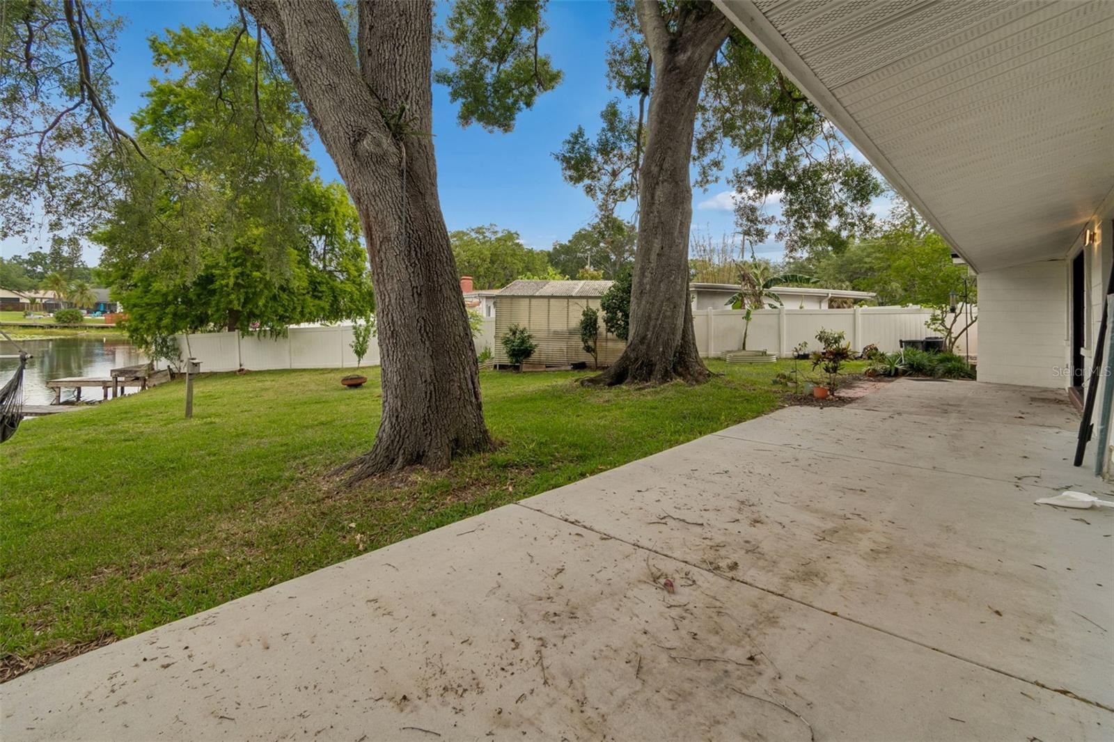Rear open porch