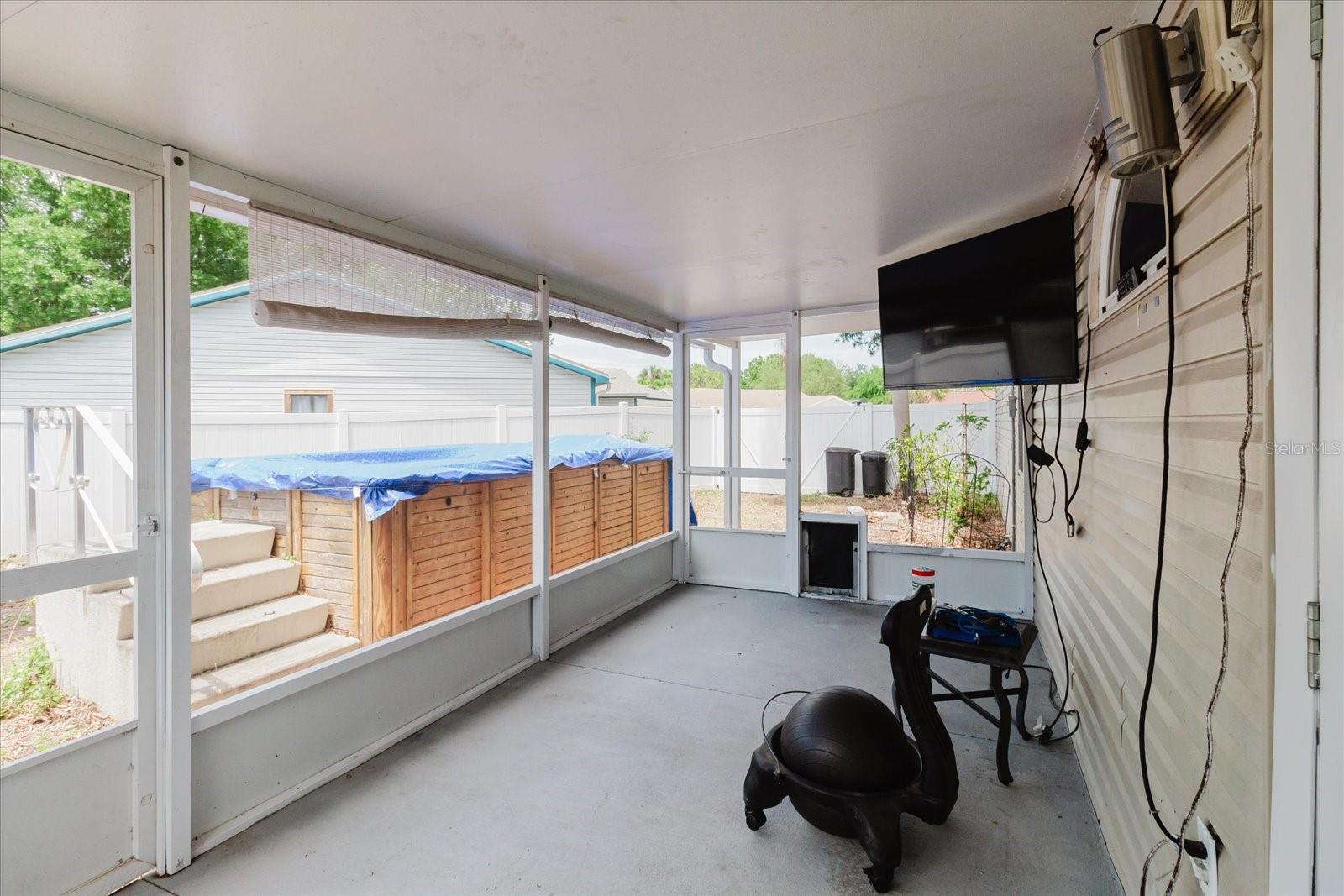 Back porch inside