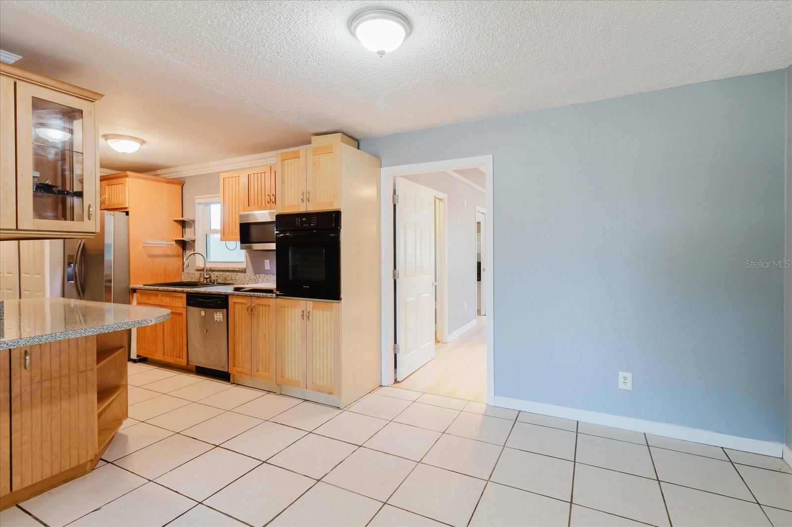 Kitchen and dining area