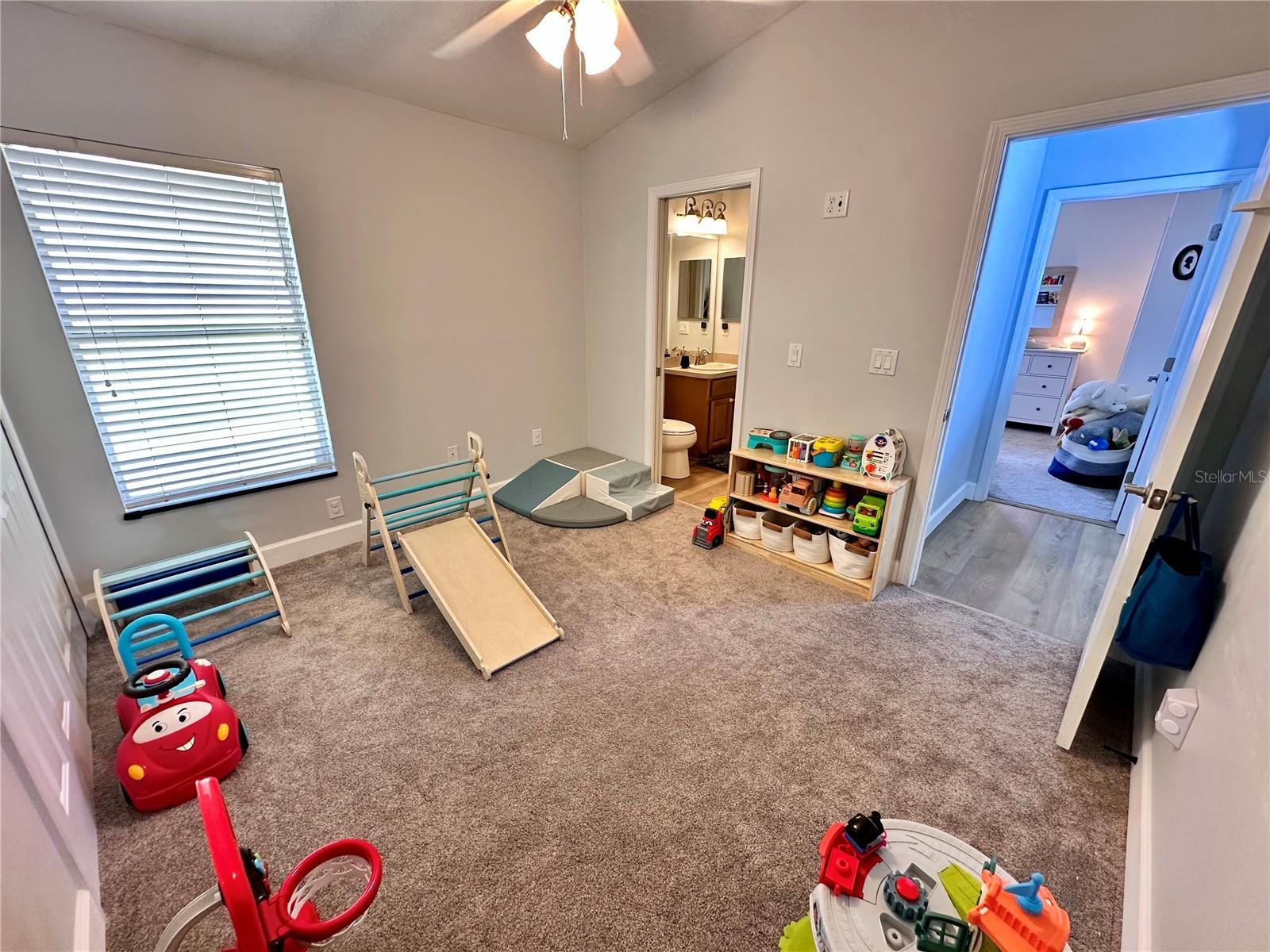 Playroom(BR 3) with Jack n Jill bathroom that connects to the nursery(BR 2).