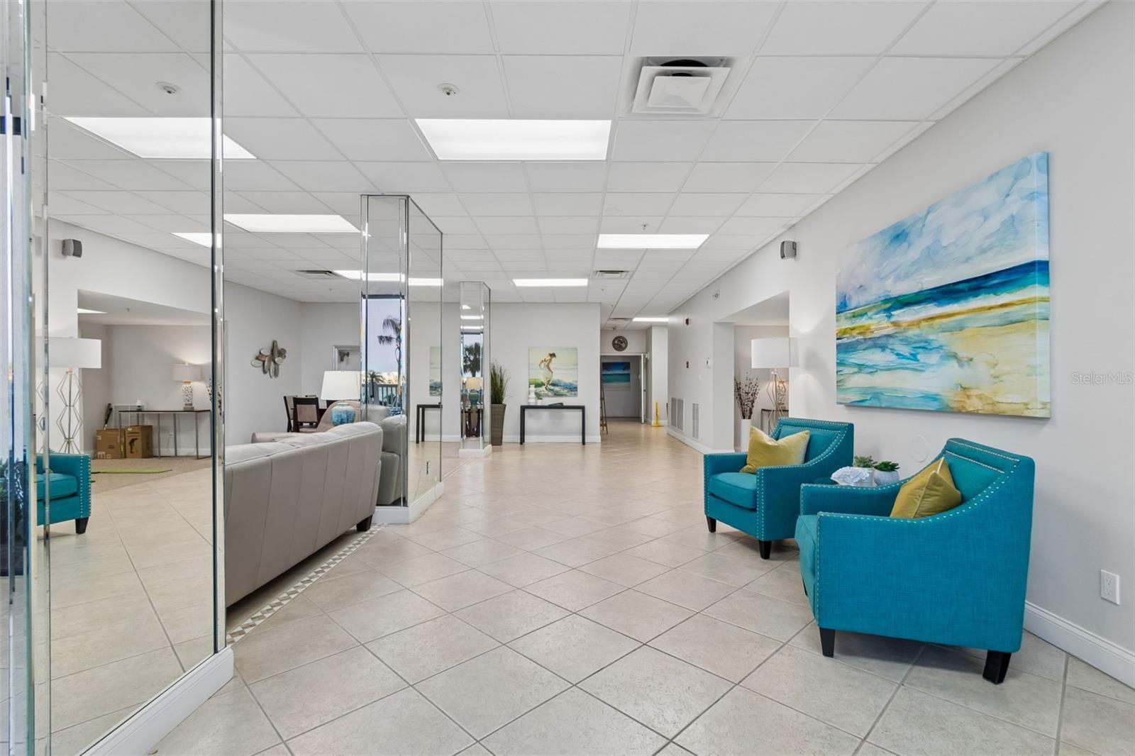 Lower entrance lobby