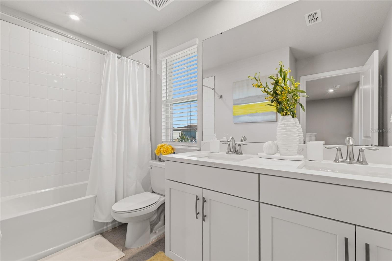 2nd full bathroom 2nd floor with dual sinks