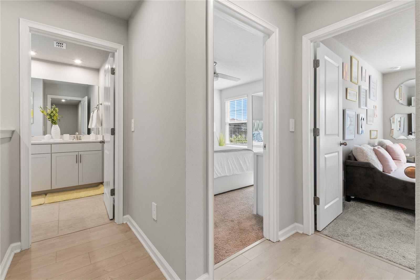 2nd full bathroom + 2 rooms