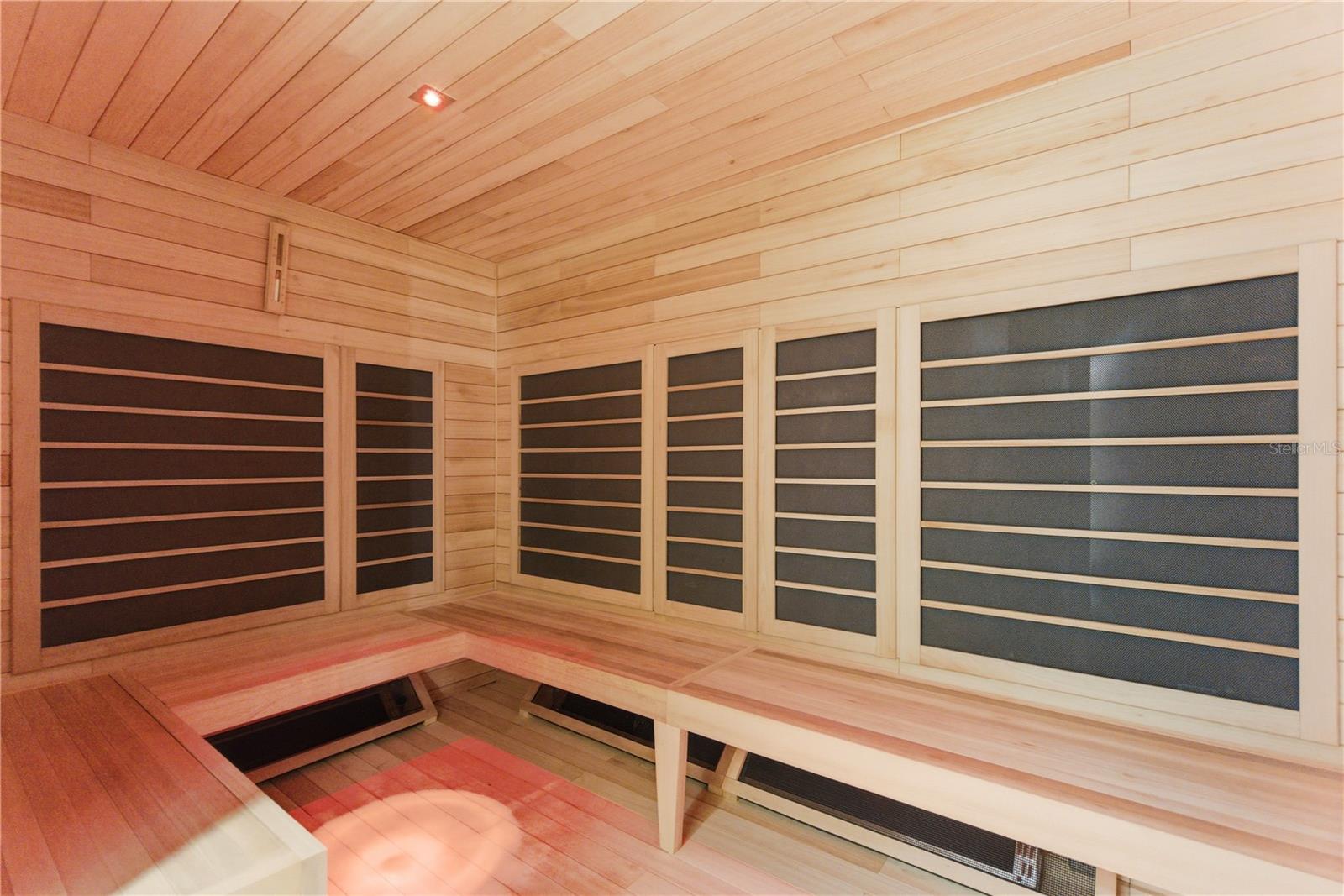 amenities His/Hers separate infrared sauna