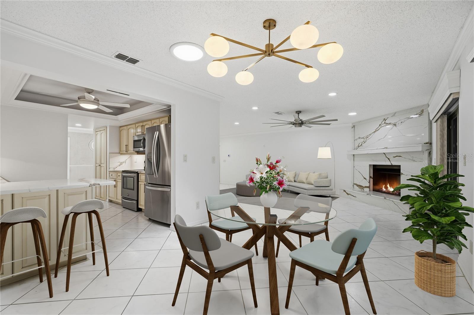 Virtually Staged Dinette
