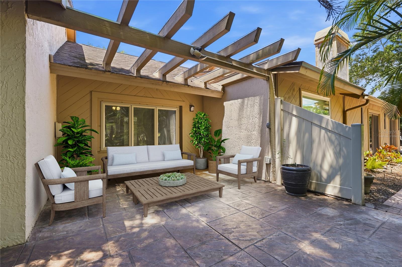 Virtually Staged Patio