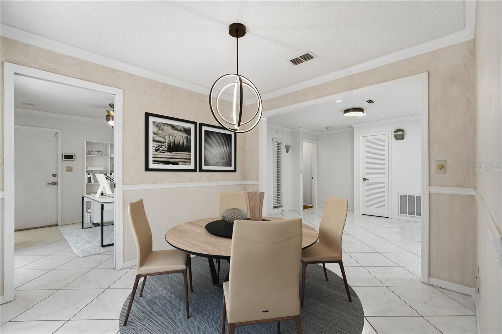 Virtually Staged Dining Room