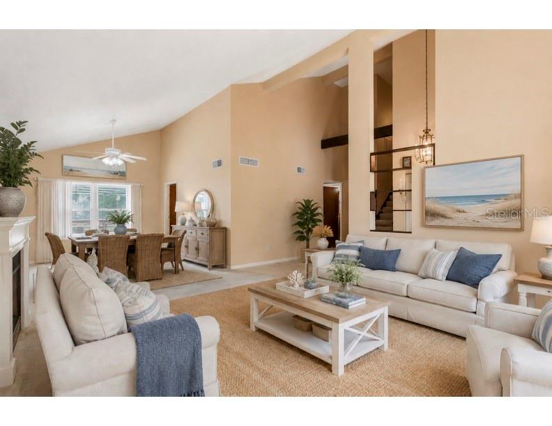 Virtual Staging Living and Dining room