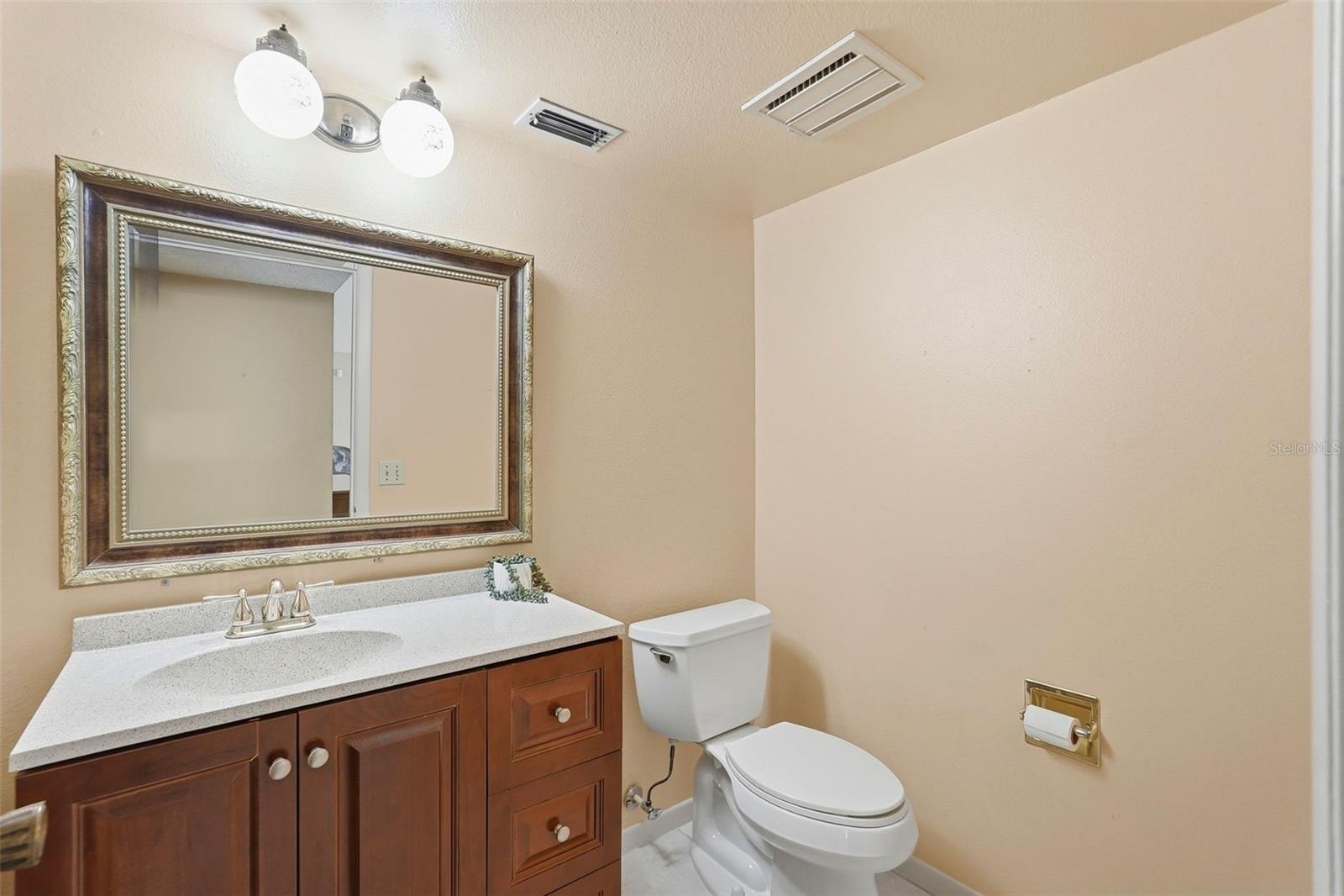 1/2 Bath off on first floor.