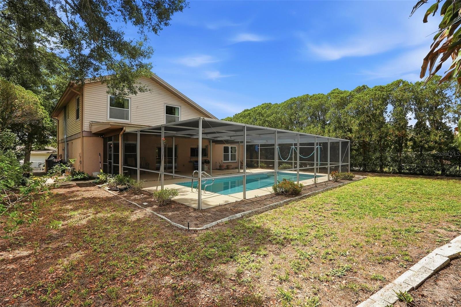 Aerial View of the backyard