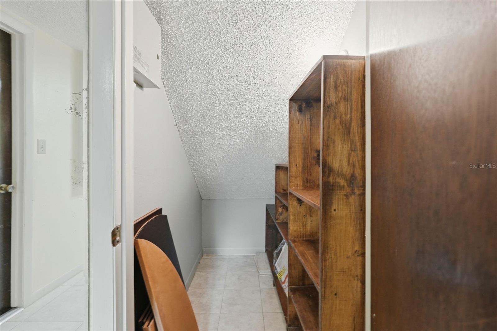 Storage Closet in Laundry area.