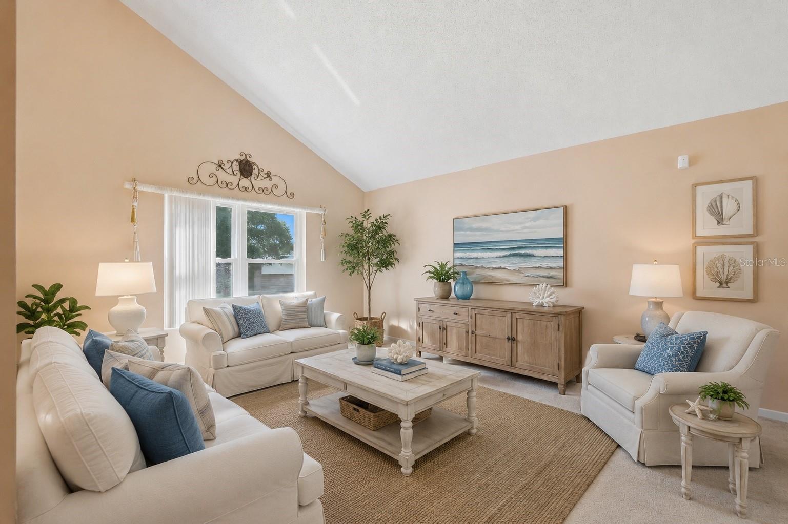 Virtual Staging of Living Room