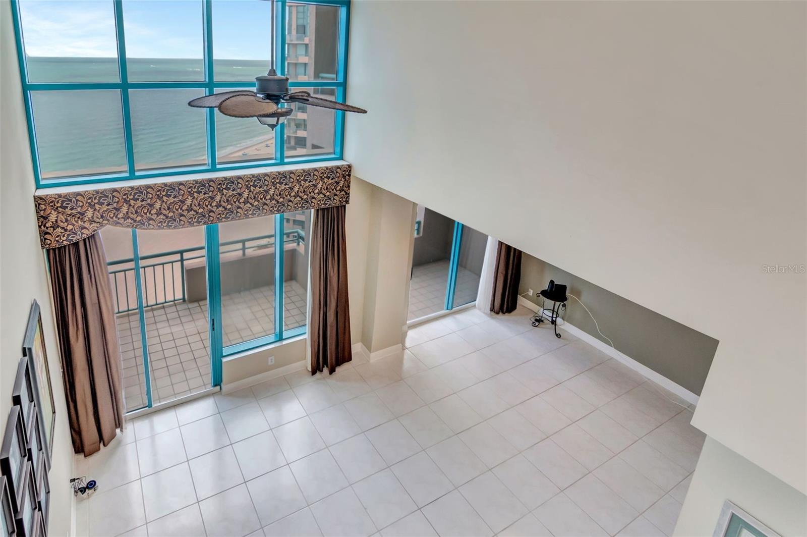 Views even from upstairs hallway