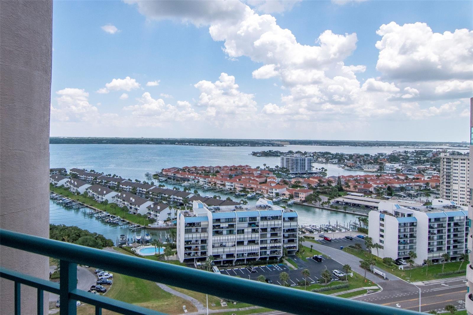Private balcony off secondary bedroom facing the intercoastal
