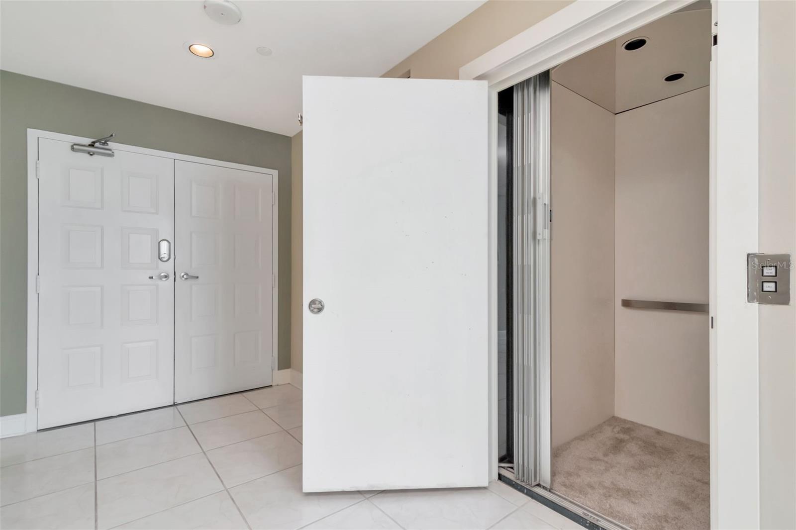 Private elevator to Get to 2nd floor of Penthouse