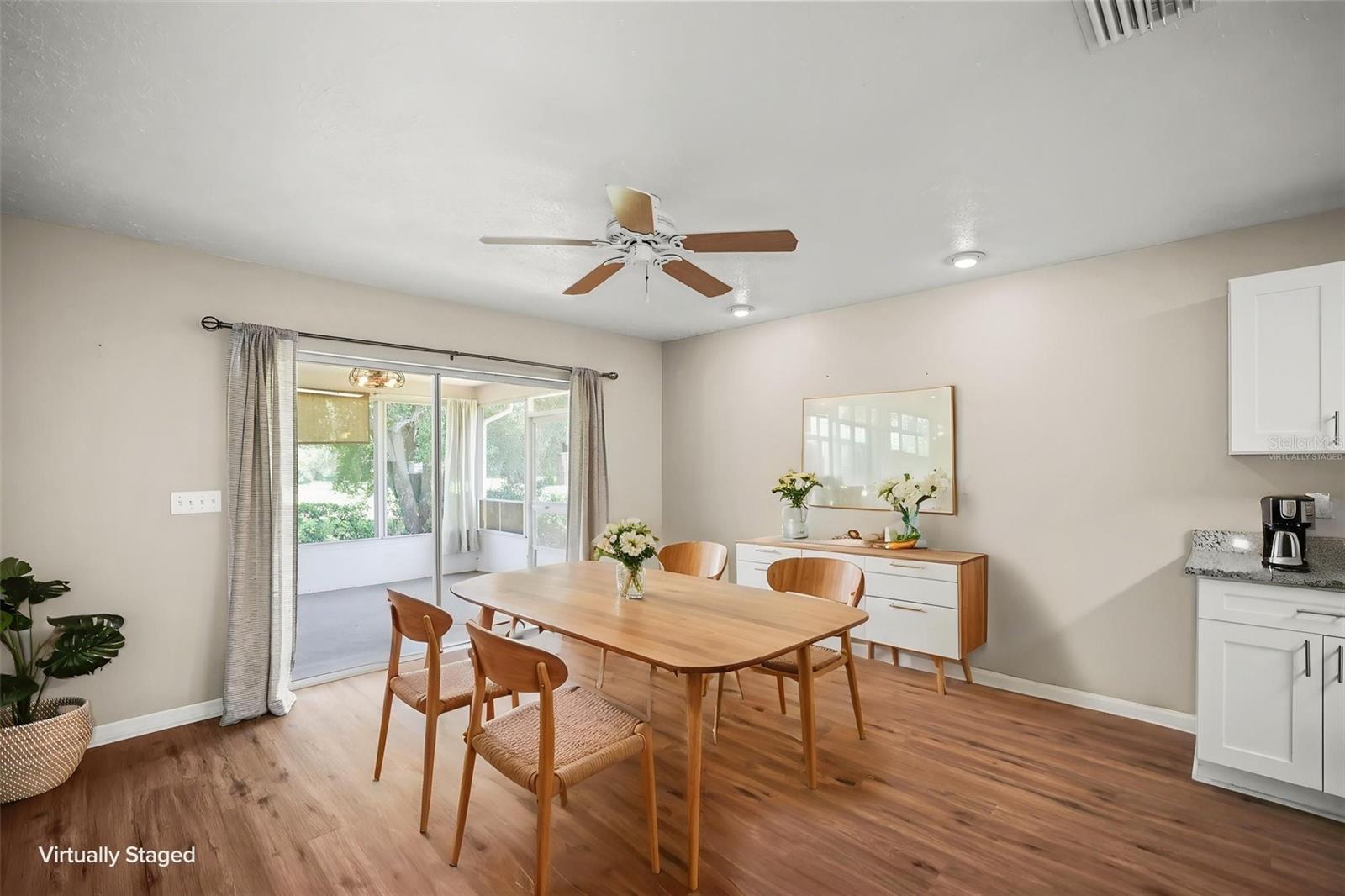 Virtually Staged Dining room