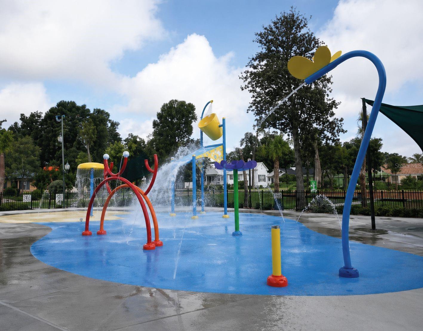 Splash Pad located a mile away!