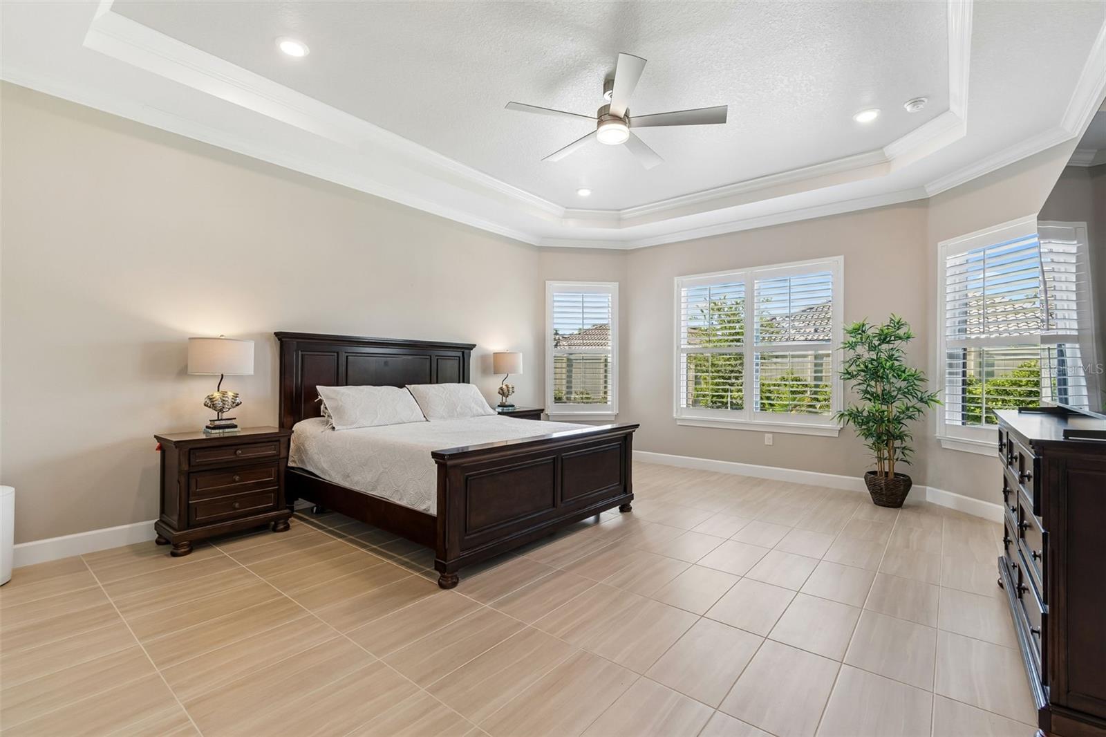 Huge primary bedroom with sitting area