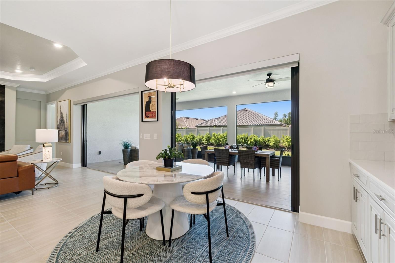 Electric blinds on sliding glass doors